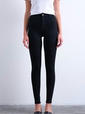 Topshop Black High-Rise Skinny Jeans